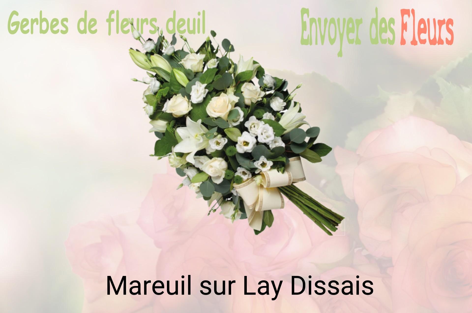 Gerbe de fleurs de deuil livrée à Mareuil-sur-Lay-Dissais